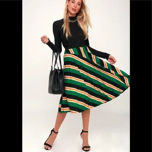 Lulus striped skirt, size M